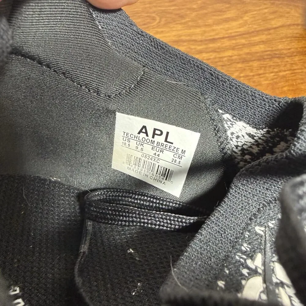 APL Techloom Breeze Sneakers Mens 10.5 Gray White Mesh Upper Athletic Shoes